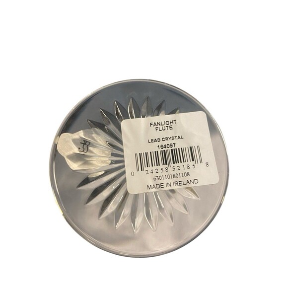 NEW Waterford Crystal in box Set of 2 Fanlight Champagne Flutes Ireland 164097 - Picture 3 of 3